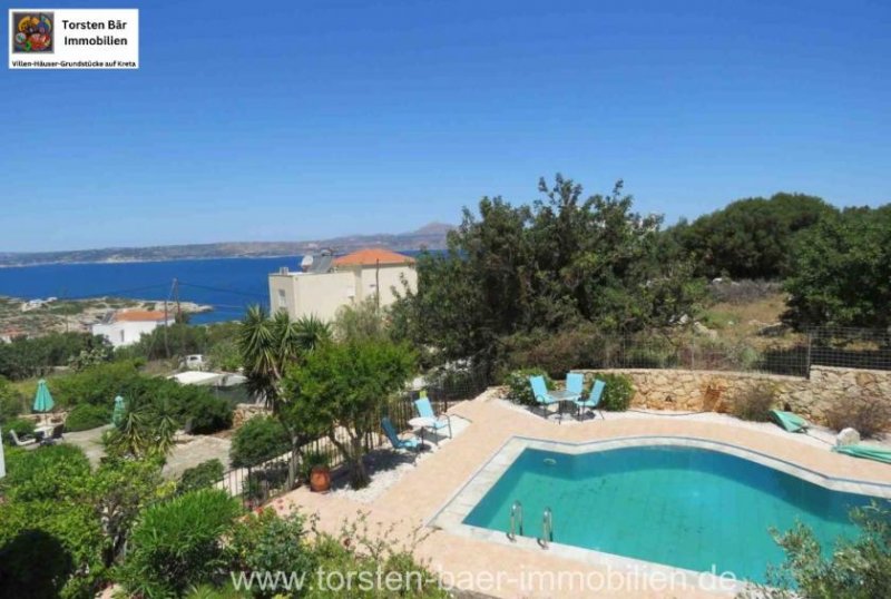 Kokkino Chorio Kreta, Kokkino Chorio, renovierte Doppelhaushälfte mit außergewöhnlichem Meerblick Haus kaufen